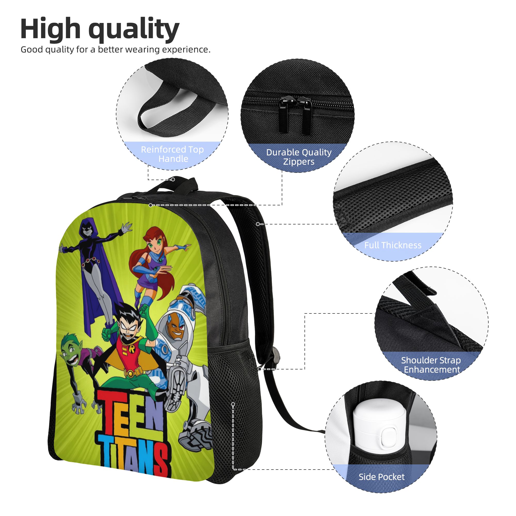 Teen Titans Go Raven's Emoticl - đánh giá và giá School Backpack Teen