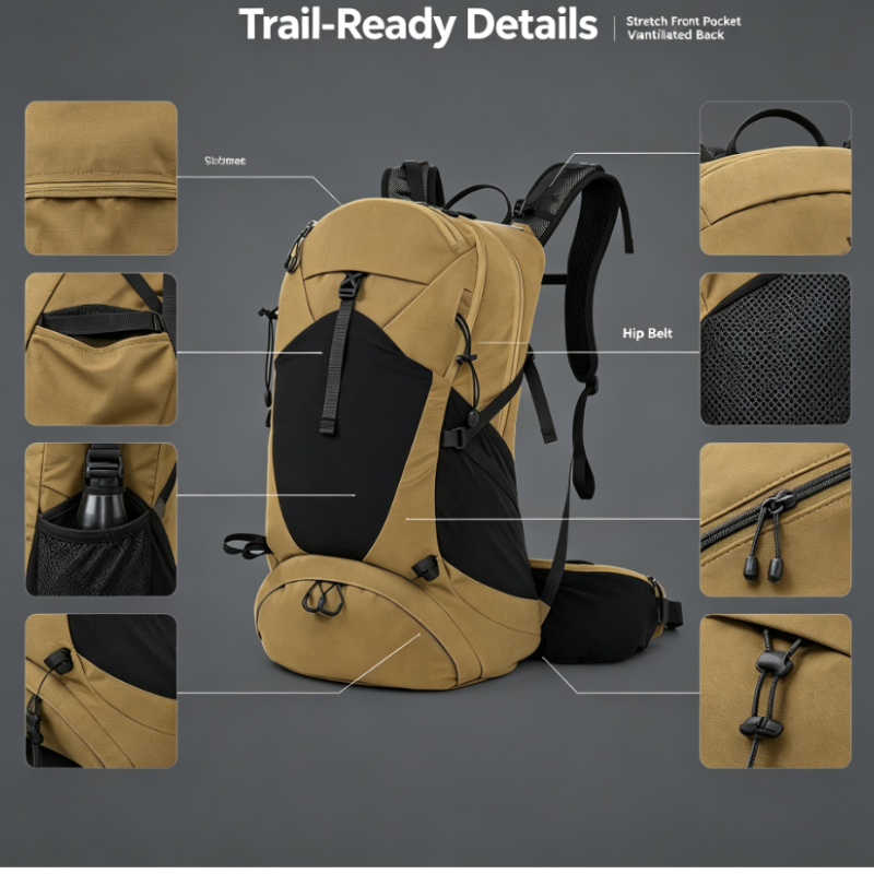 Large Waterproof Tear-Resistan - đánh giá và giá Hiking Backpack Waterproof